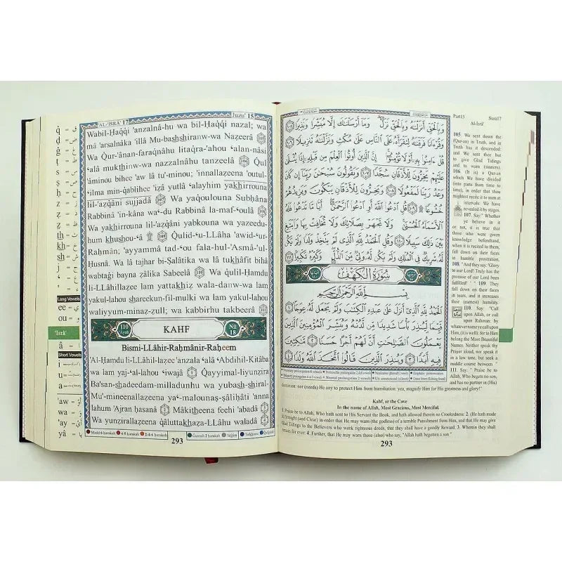 Tajweed Koran met Transliteratie (Fonetisch transcriptie) -pocket (9x12cm) - Islamboekhandel.nl