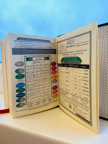 Tajweed Koran met Transliteratie (Fonetisch transcriptie) -pocket (9x12cm) - Islamboekhandel.nl