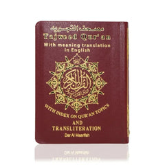 Tajweed Koran met Transliteratie (Fonetisch transcriptie) -pocket (9x12cm) - Islamboekhandel.nl
