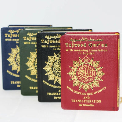 Tajweed Koran met Transliteratie (Fonetisch transcriptie) -pocket (9x12cm) - Islamboekhandel.nl