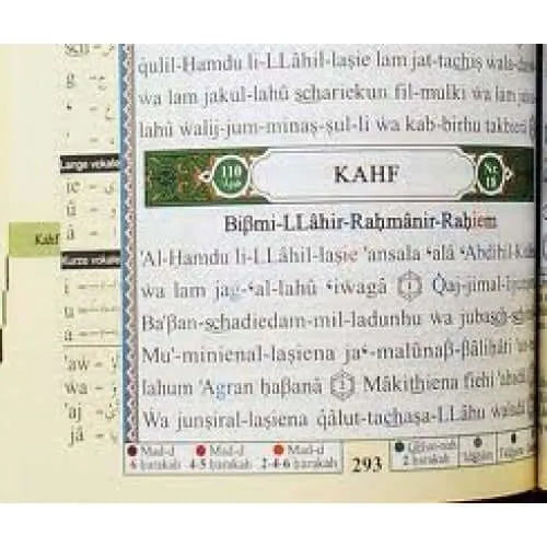 Tajweed quran met transliteratie Dar Al Maarifah
