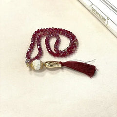 Tasbeeh Kristal + Gouden Tulp - Islamboekhandel.nl