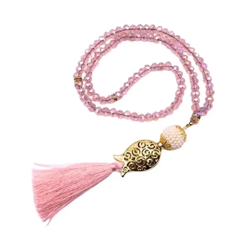 Tasbeeh Kristal + Gouden Tulp - Islamboekhandel.nl