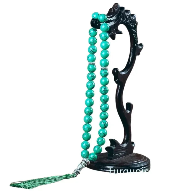 Tasbeeh Natuurlijke Steen Turquoise - Islamboekhandel.nl