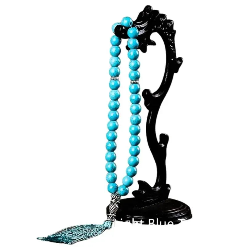 Tasbeeh Natuurlijke Steen Turquoise - Islamboekhandel.nl
