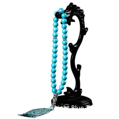 Tasbeeh Natuurlijke Steen Turquoise - Islamboekhandel.nl