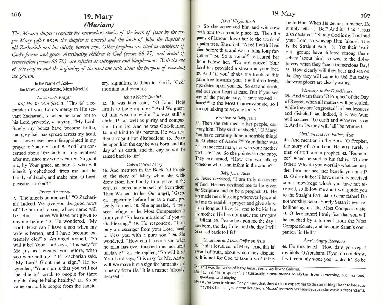 The Clear Quran – binnenwerk
