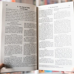 Open boek The Clear Quran Engels hardcover groot A3-formaat