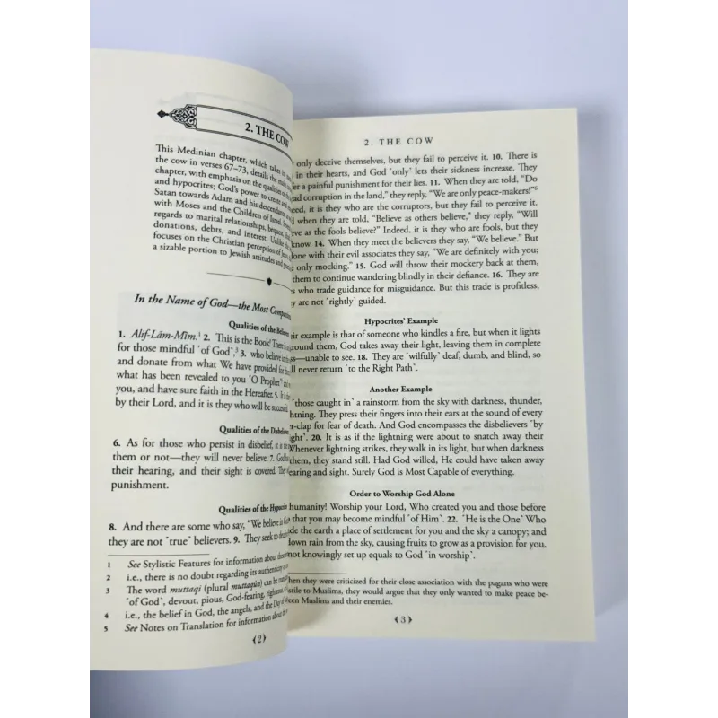 De Clear Quran Engels pocketformaat 14x9,5 cm met leren kaft en bladwijzer