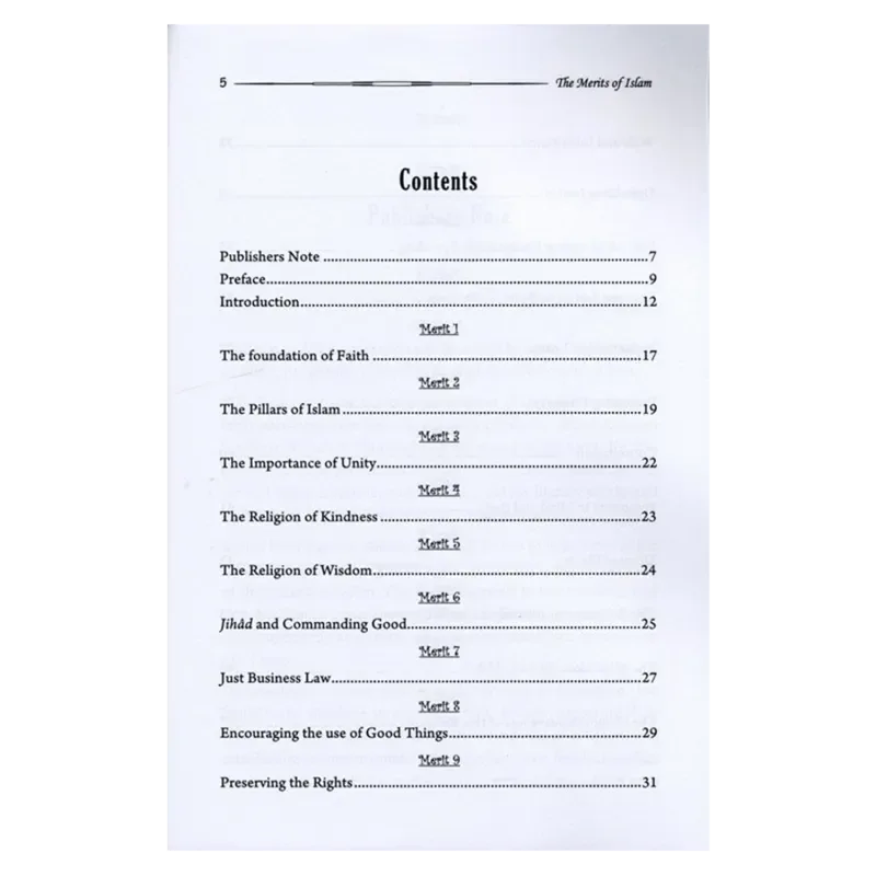 The Merits of Islam - Islamboekhandel.nl