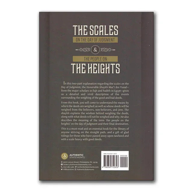 Achteromslag van het boek The Scales: The People in the Heights voor The Scales on the Day of Judgement