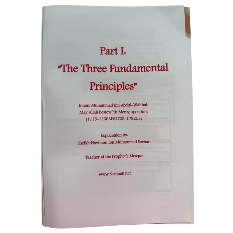 Three Fundamental Principle / Four Foundation/ Ten invalidators of Islam - Islamboekhandel.nl