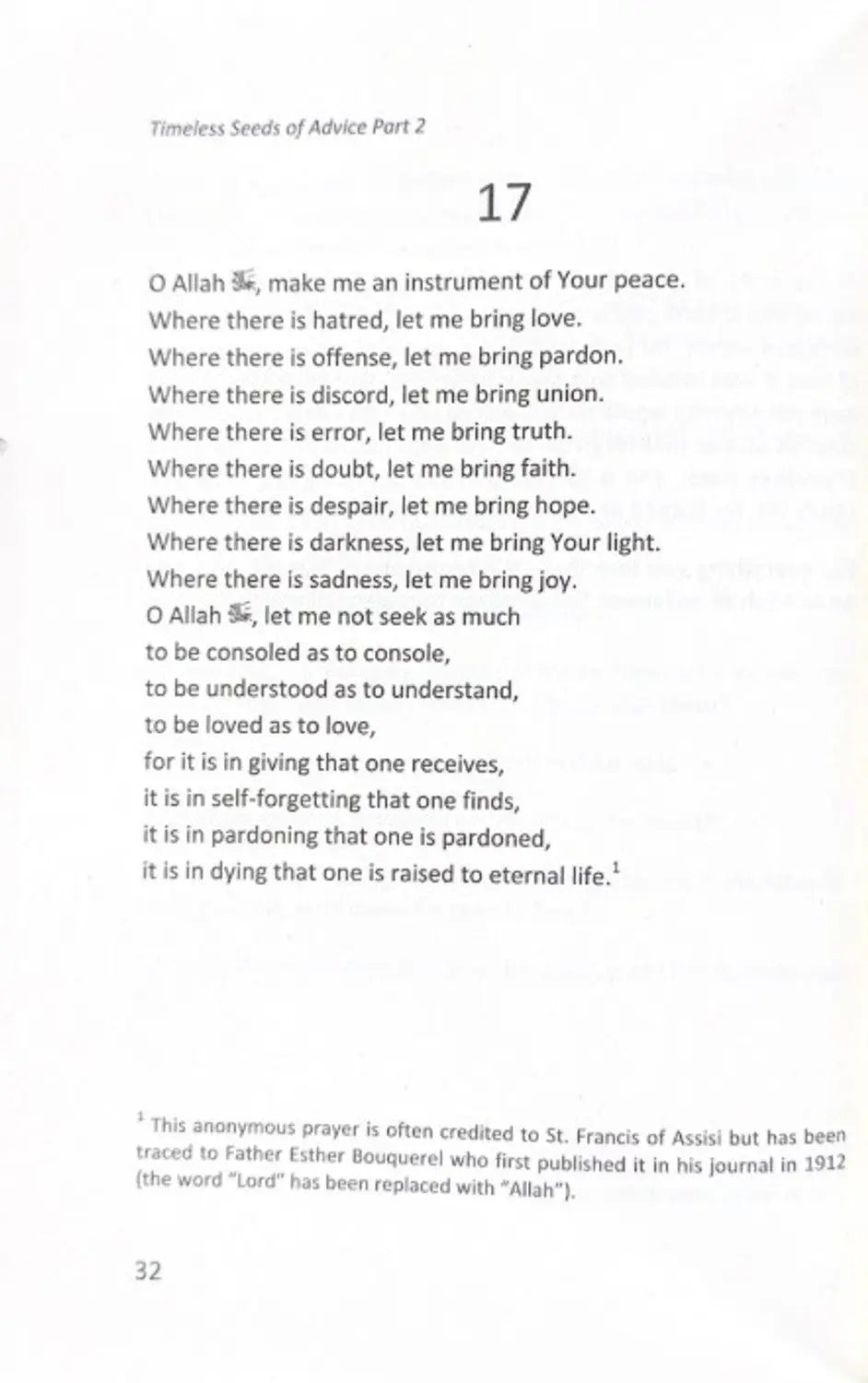 Timeless Seeds of Advice Part 2 (A Deeper Reflection) - Islamboekhandel.nl