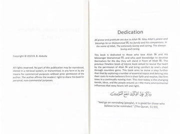 Timeless Seeds of Advice Part 2 (A Deeper Reflection) - Islamboekhandel.nl