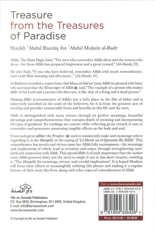 Treasure from the Treasures of Paradise - Islamboekhandel.nl