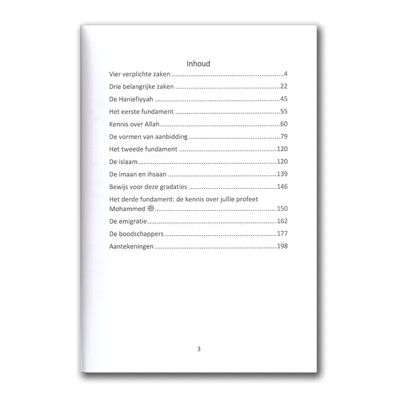 Uitleg van de drie fundamenten en zijn bewijzen - Islamboekhandel.nl