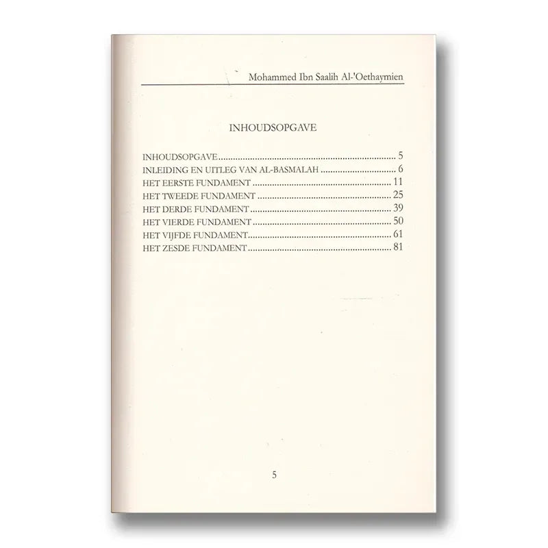 Uitleg van de zes fundamenten - Islamboekhandel.nl