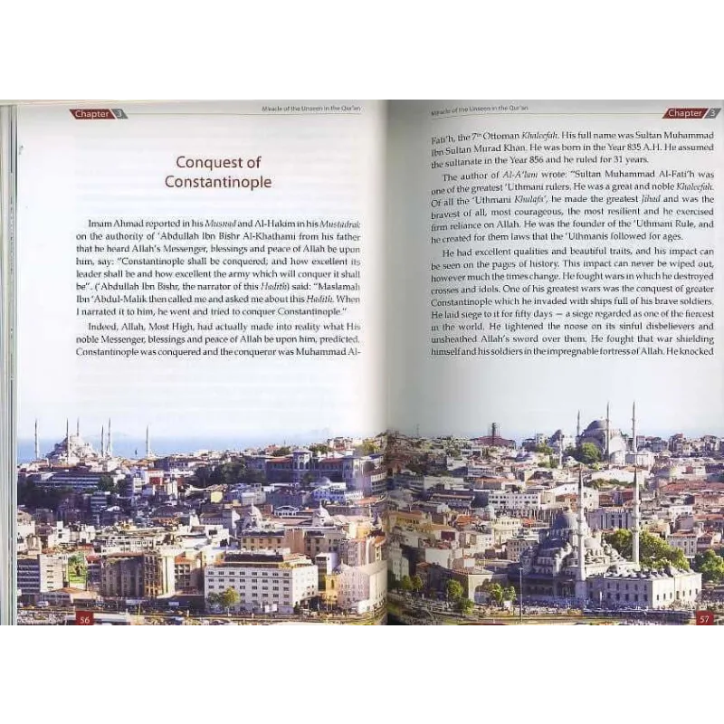 Lederbound reisjournaal met goud-embossed kaft en bloemmotief uit de Quran-mirakels