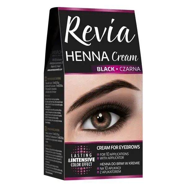 Verona Revia Henna For Eyebrows In Cream - Black - Henna