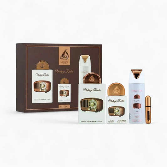 Vintage Radio Giftset - Islamboekhandel.nl