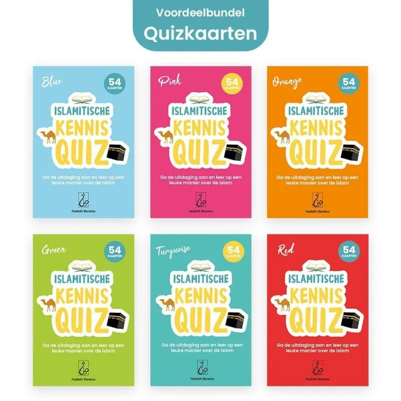 Voordeelpack quiz kaarten 6x Hadieth Benelux