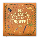 Oranje hardcover boek de vrienden van de profeet bundle 2 met middeleeuwse illustratie op de omslag