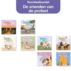 Collection van Nederlandse kinderboeken met De Vrienden van de Profeet in voordeelbundel bestaat