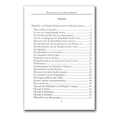 Tafel van inhoud pagina in Wat weet jij over het Soefisme met shaykh mohammed bin jamil