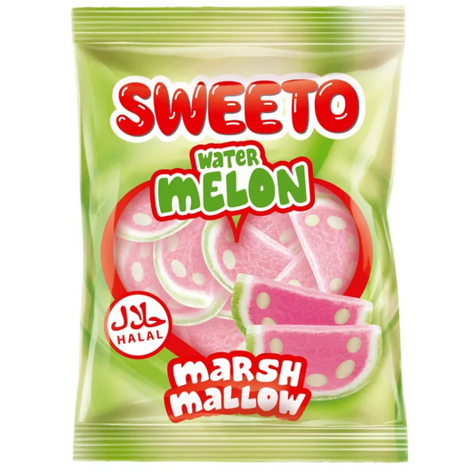 Watermeloen marshmallows snoep 60g - Halal Sweeto