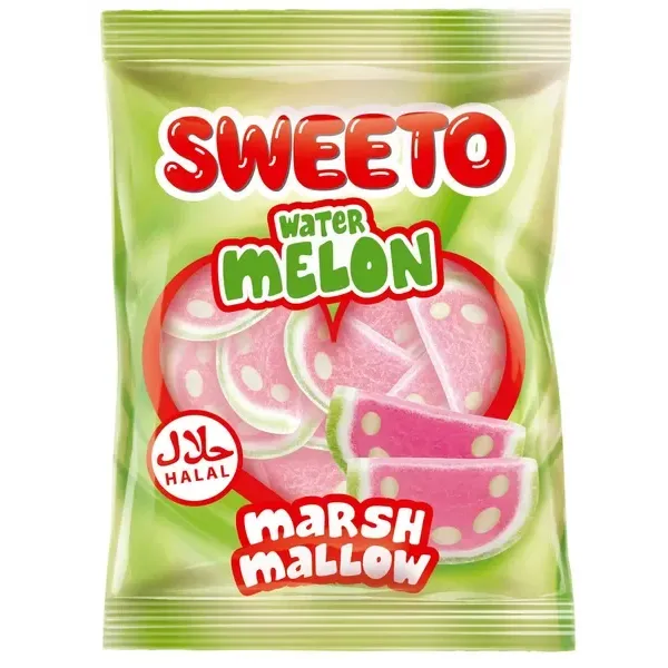 Watermeloen marshmallows snoep 60g - Halal - Islamboekhandel.nl