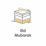 Wenskaart Eid mubarak kaaba - Islamboekhandel.nl