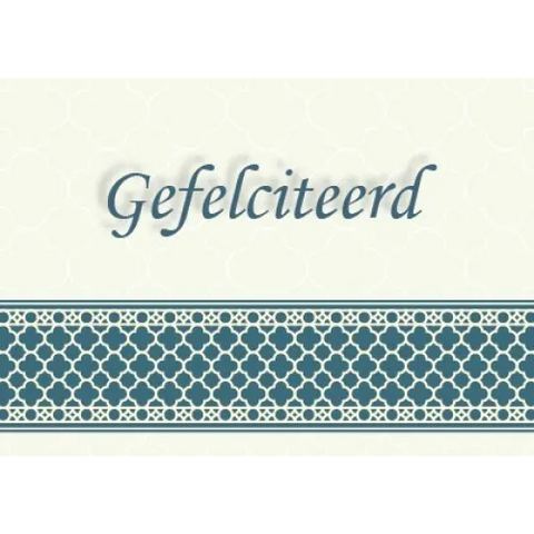 Wenskaart felicitatie -mozaiek I-Creations