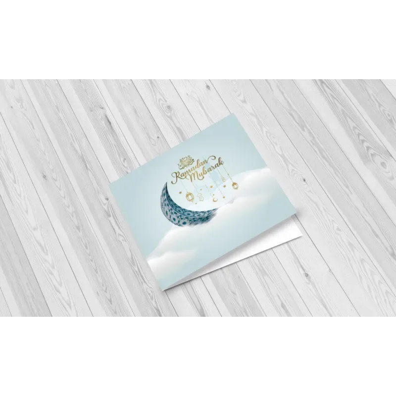 Wenskaart Ramadan clouds - Islamboekhandel.nl