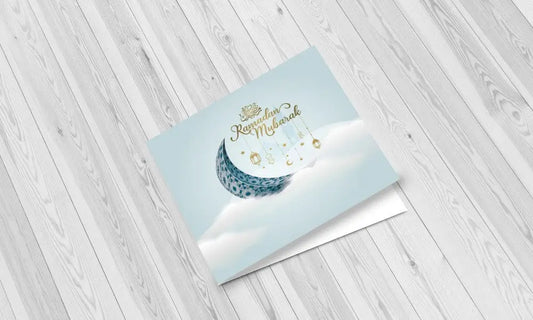 Wenskaart Ramadan clouds - Islamboekhandel.nl