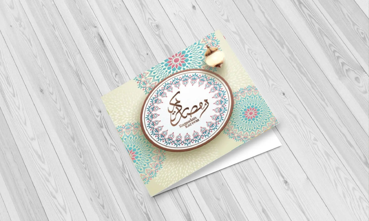 Wenskaart Ramadan lampion - Islamboekhandel.nl