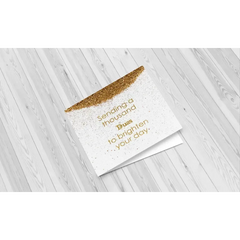 Wenskaart -sending a thousand Dua (doe'a)s gold - Islamboekhandel.nl