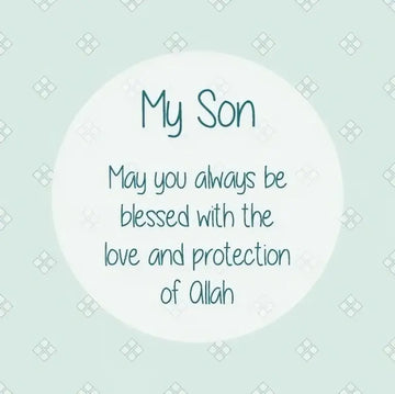 Wenskaart zoon -may uou always be blessed - Islamboekhandel.nl