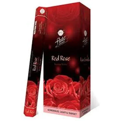 Wierookstokjes Red Rose in decorative box met rozenafbeeldingen