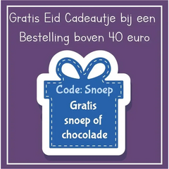 Blauw cadeau doosje sticker met witte gestikte rand en strik ontwerp voor willekeurige snoep of chocolade