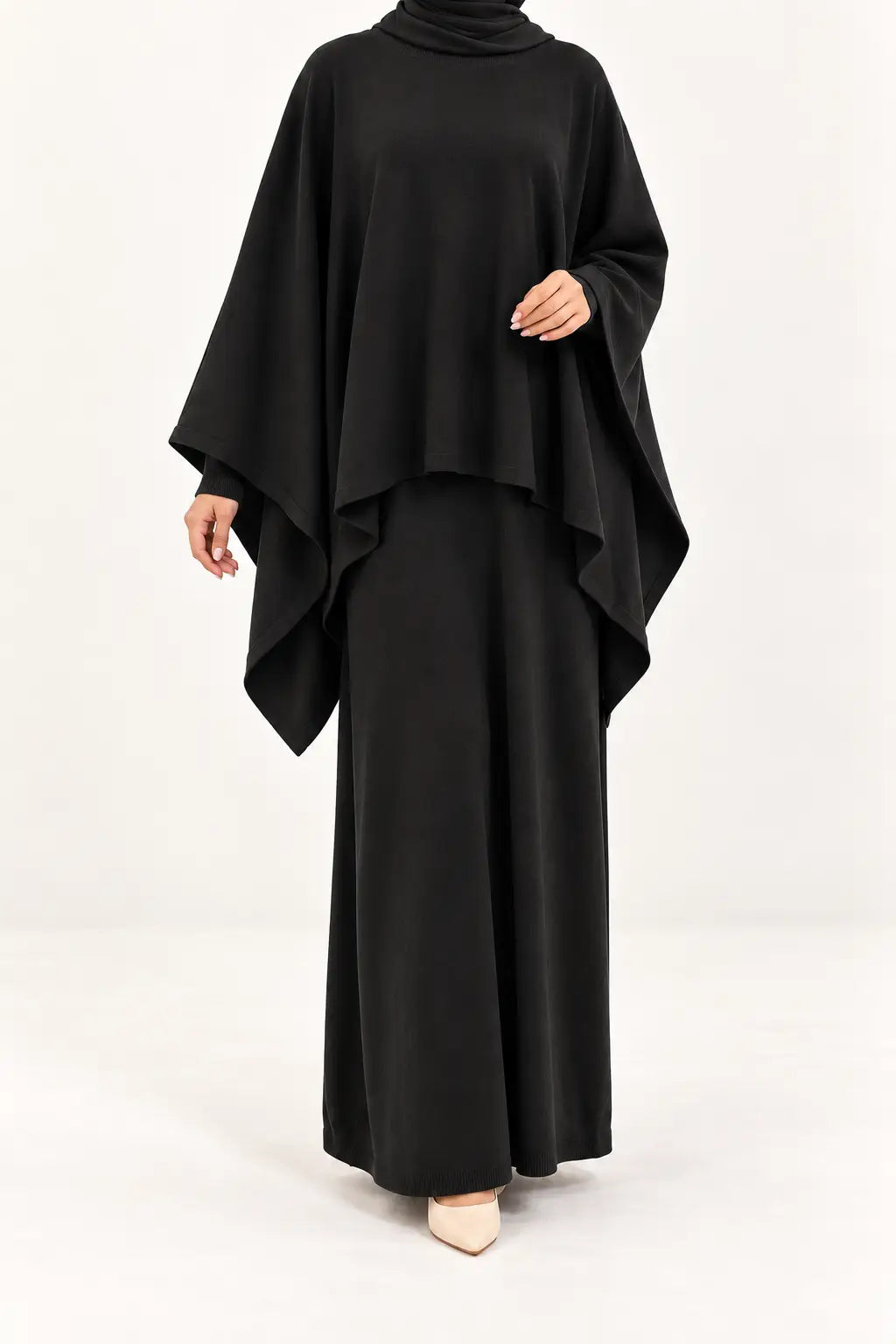 Winter drape dress