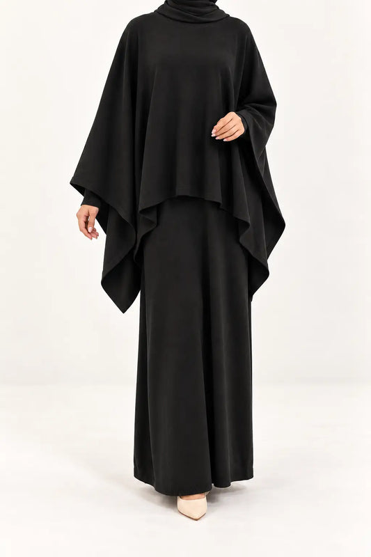 Winter drape dress