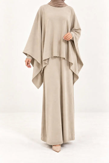 Winter drape dress