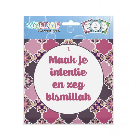 Woedoe stickers roze Hadieth Benelux