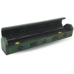 Wooden Incense Box Green 30cm - Islamboekhandel.nl