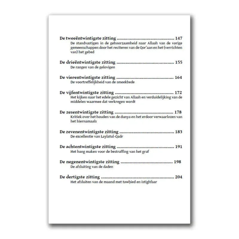 Zittingen in de maand Ramadan - Islamboekhandel.nl