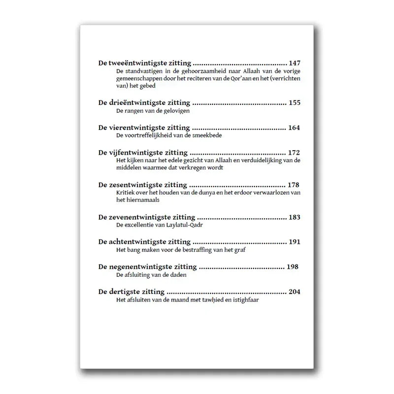 Zittingen in de maand Ramadan - Islamboekhandel.nl