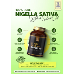 Zwarte komijnzaadolie capsules met halal rundergelatine, voedingssupplement voor gezondheid