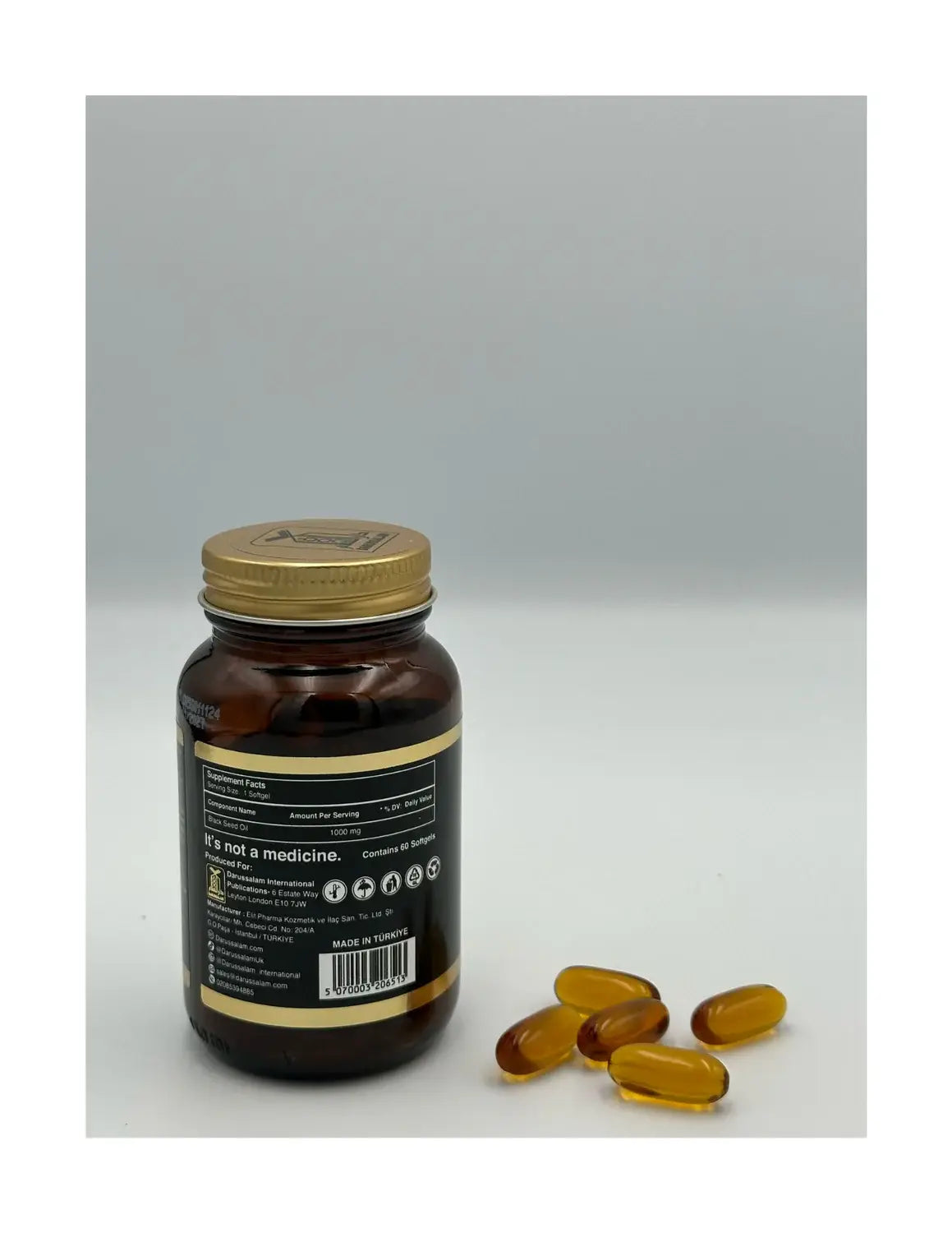 Zwarte komijnzaadolie Capsules (softgels) - Islamboekhandel.nl