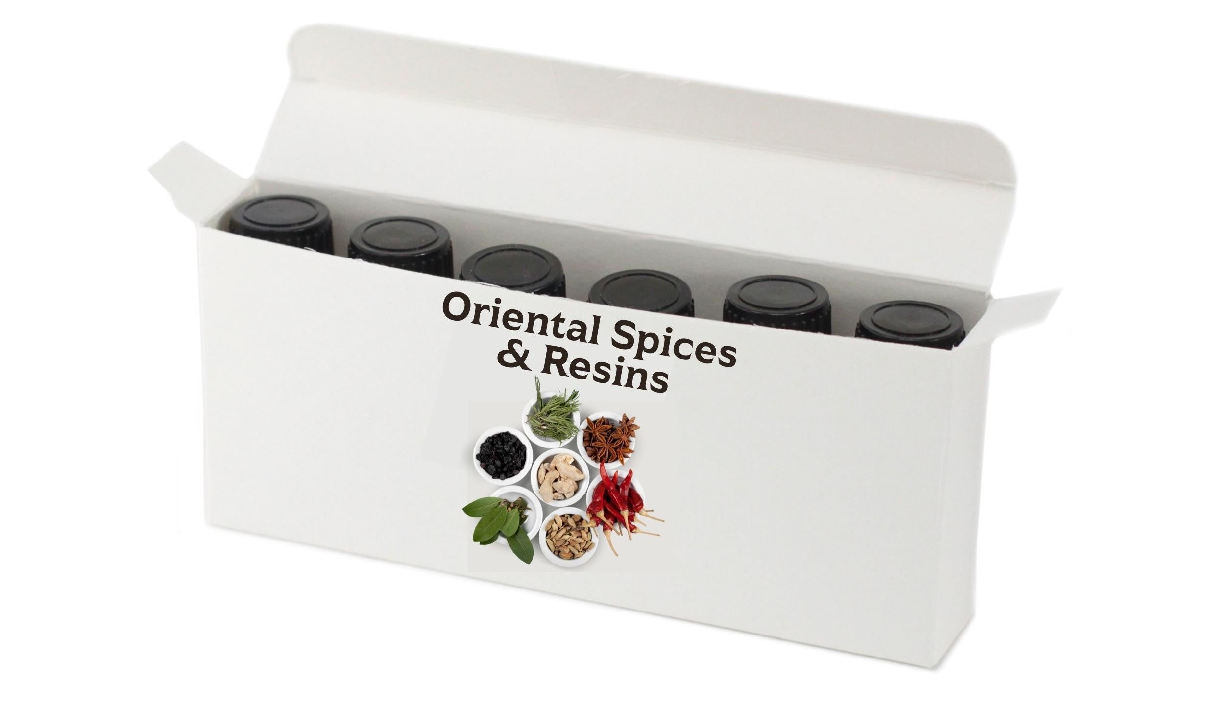 Geurolie set -oriëntal spices & resins Muskolie