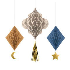 Honeycombs Eid Ramadan -Eastern Gold | 3 stuks eidmubarak.eu
